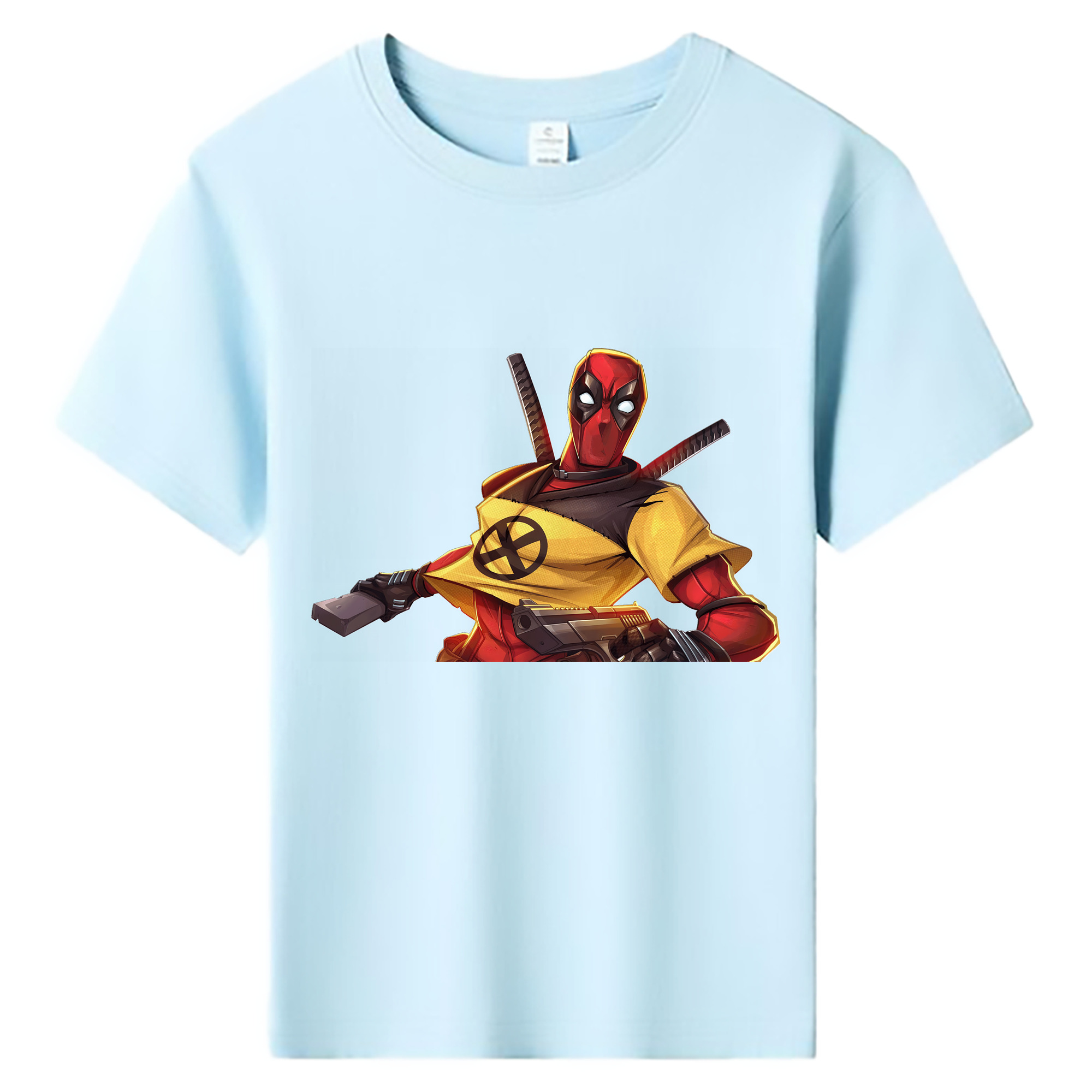 （画像用） Deadpool デッドプール 綿100％キッズTシャツ（フロントプリント）